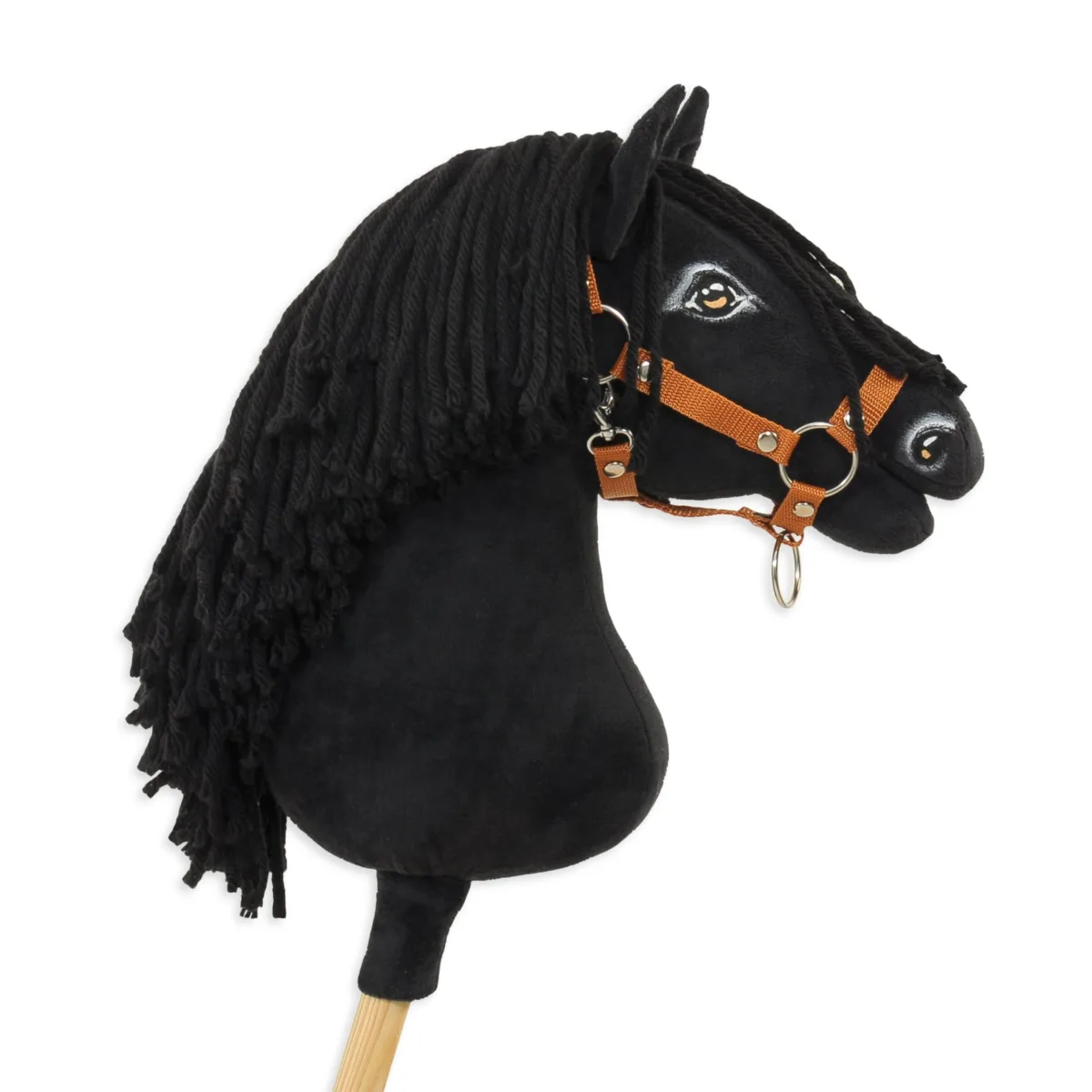 Žirgas ant lazdos „Super Hobby Horse Premium“, juodas žirgas A3