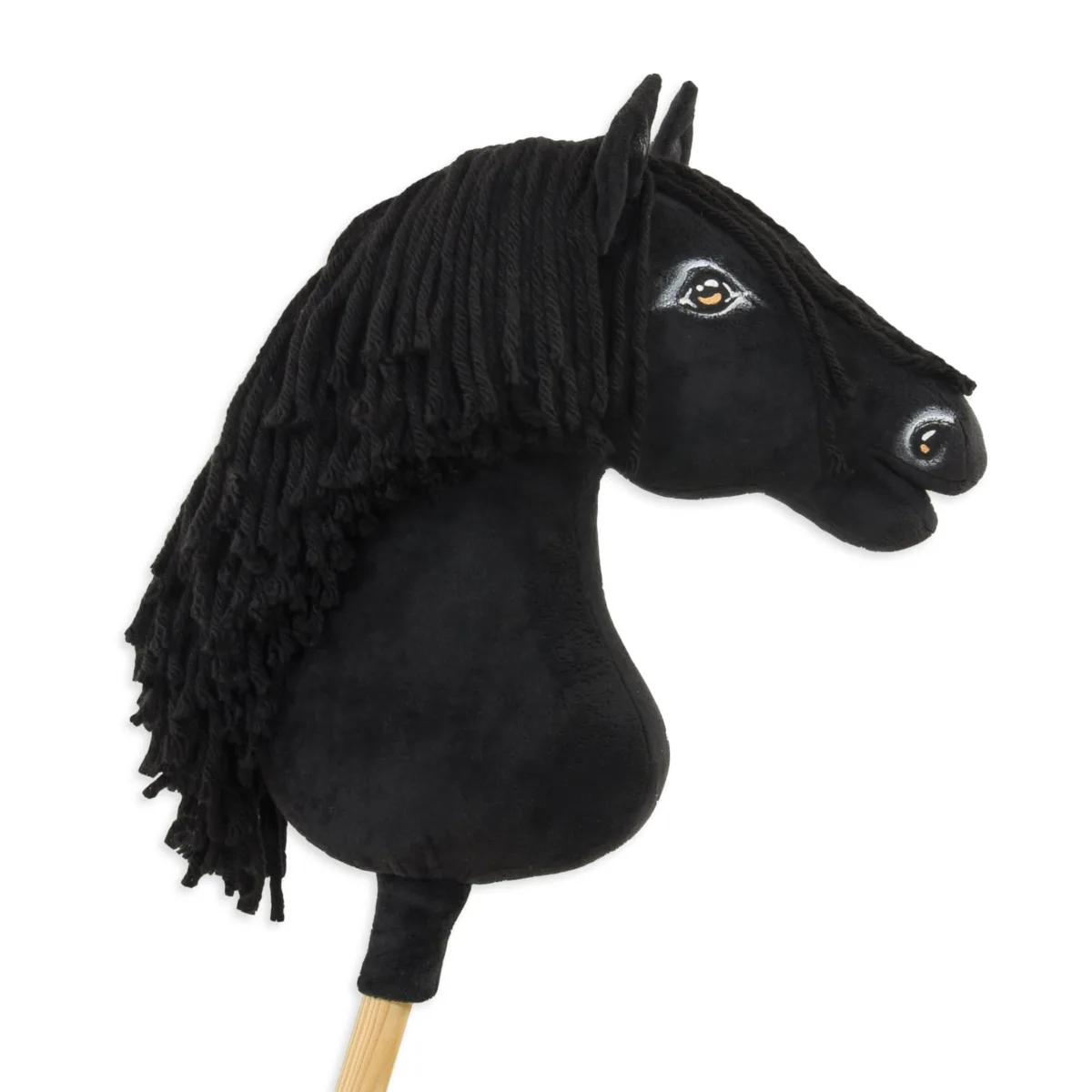 Žirgas ant lazdos „Super Hobby Horse Premium“, juodas žirgas A3