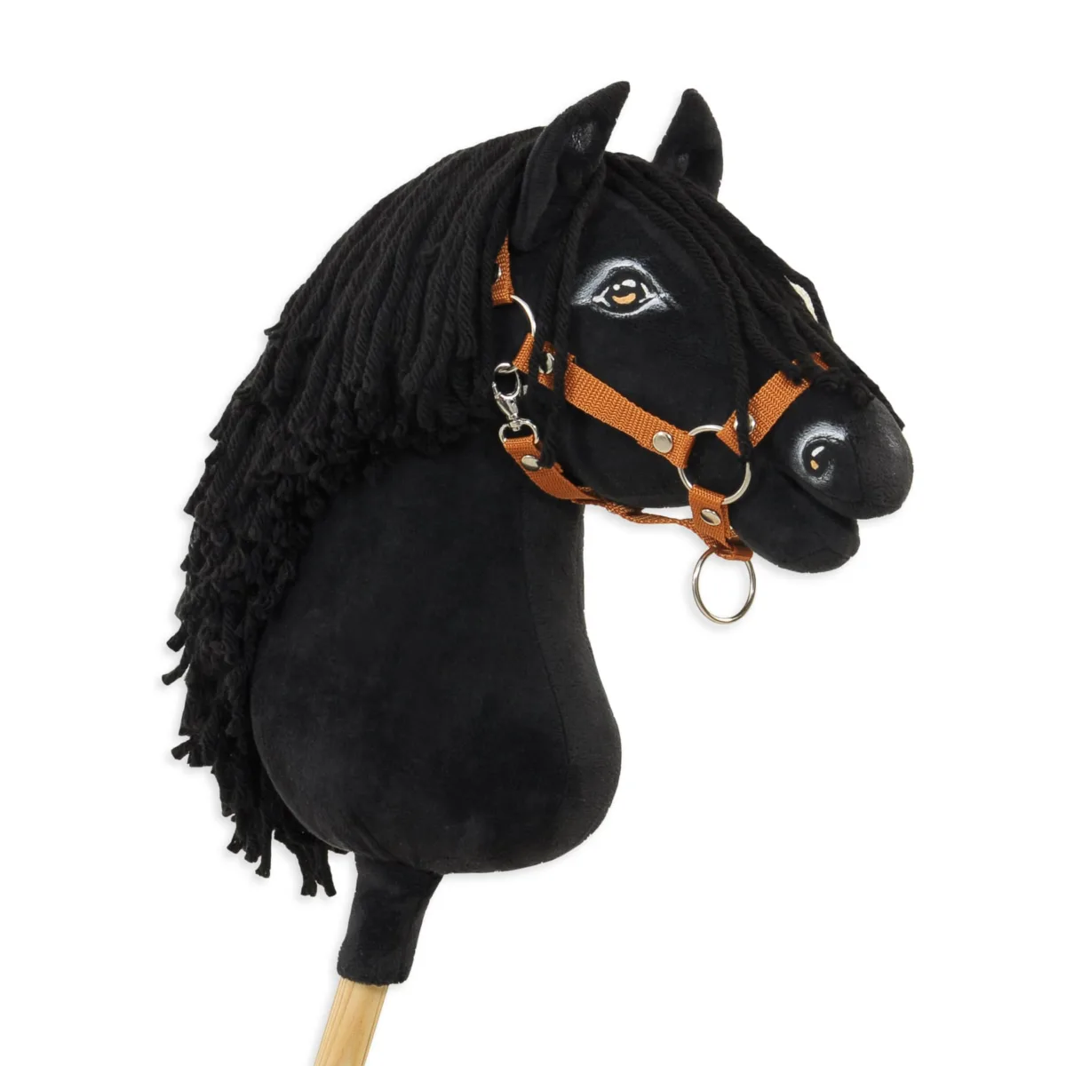 Žirgas ant lazdos „Super Hobby Horse Premium“, juodas žirgas A3