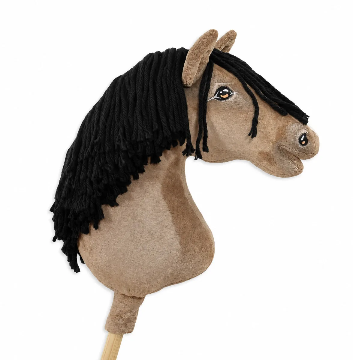 Žirgas ant lazdos „Super Hobby Horse Premium“, „buckskin“ spalvos žirgas A3