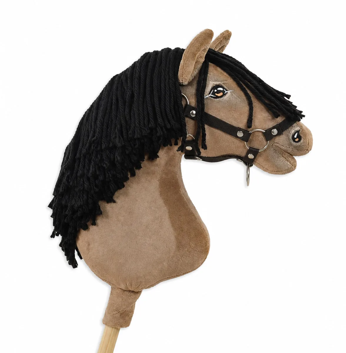 Žirgas ant lazdos „Super Hobby Horse Premium“, „buckskin“ spalvos žirgas A3