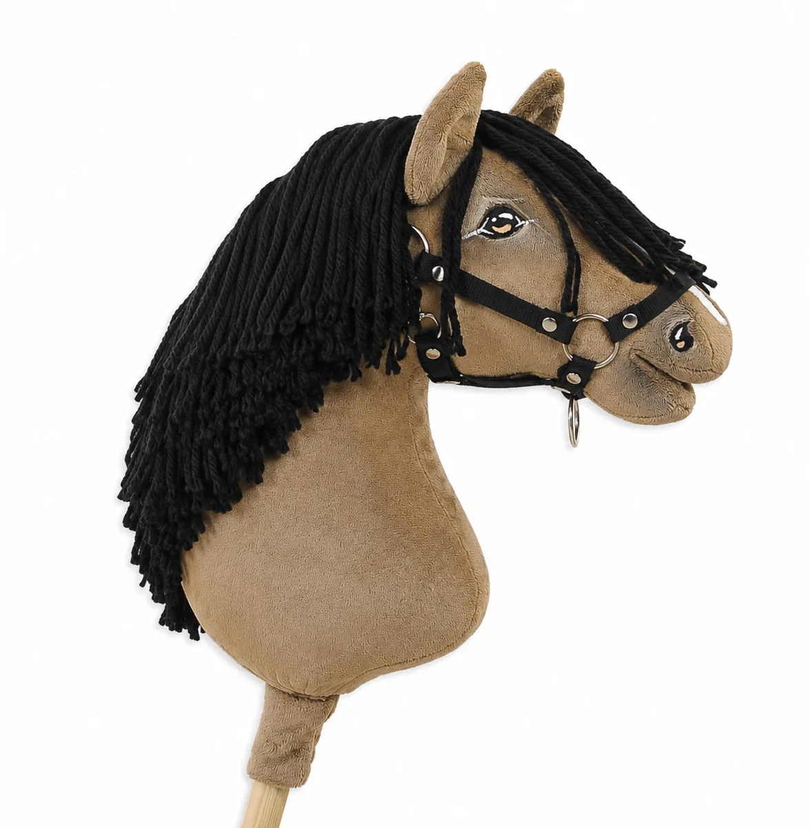 Žirgas ant lazdos „Super Hobby Horse Premium“, „buckskin“ spalvos žirgas A3