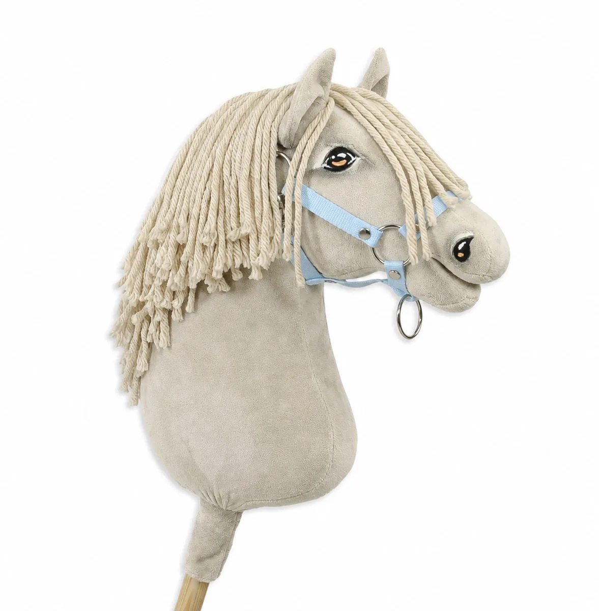 Žirgas ant lazdos „Super Hobby Horse Premium“, kremelo žirgas A3