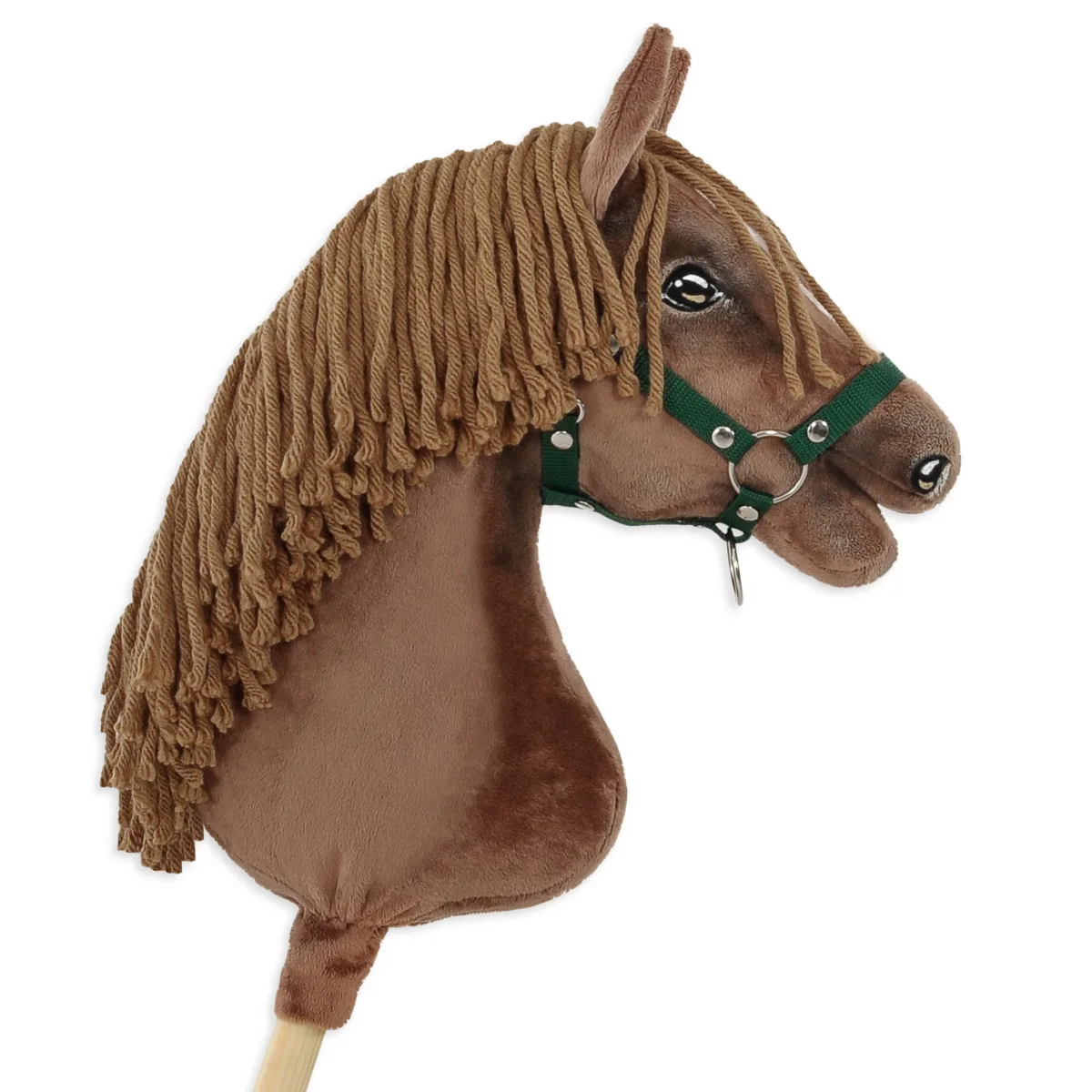 Žirgas ant lazdos „Super Hobby Horse Premium“, tamsiai sartas žirgas A3
