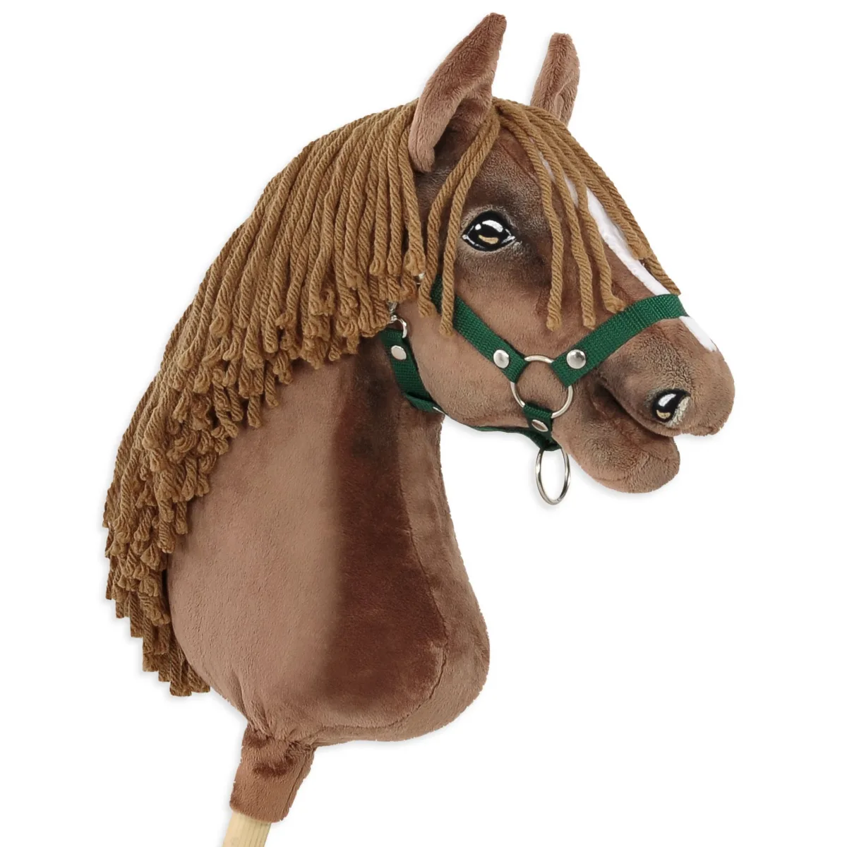 Žirgas ant lazdos „Super Hobby Horse Premium“, tamsiai sartas žirgas A3