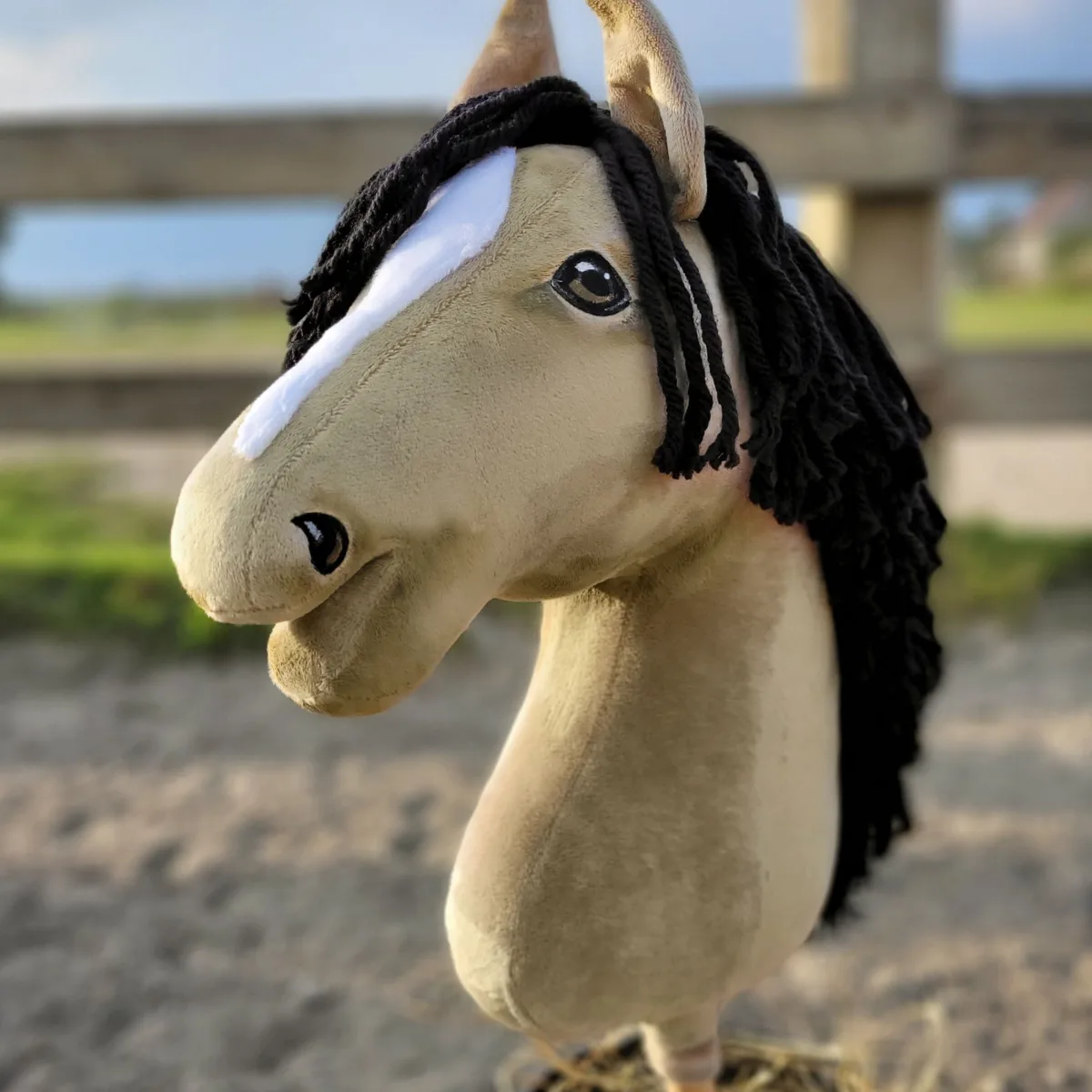 Žirgas ant lazdos „Super Hobby Horse Premium“, pelėsvas žirgas A3