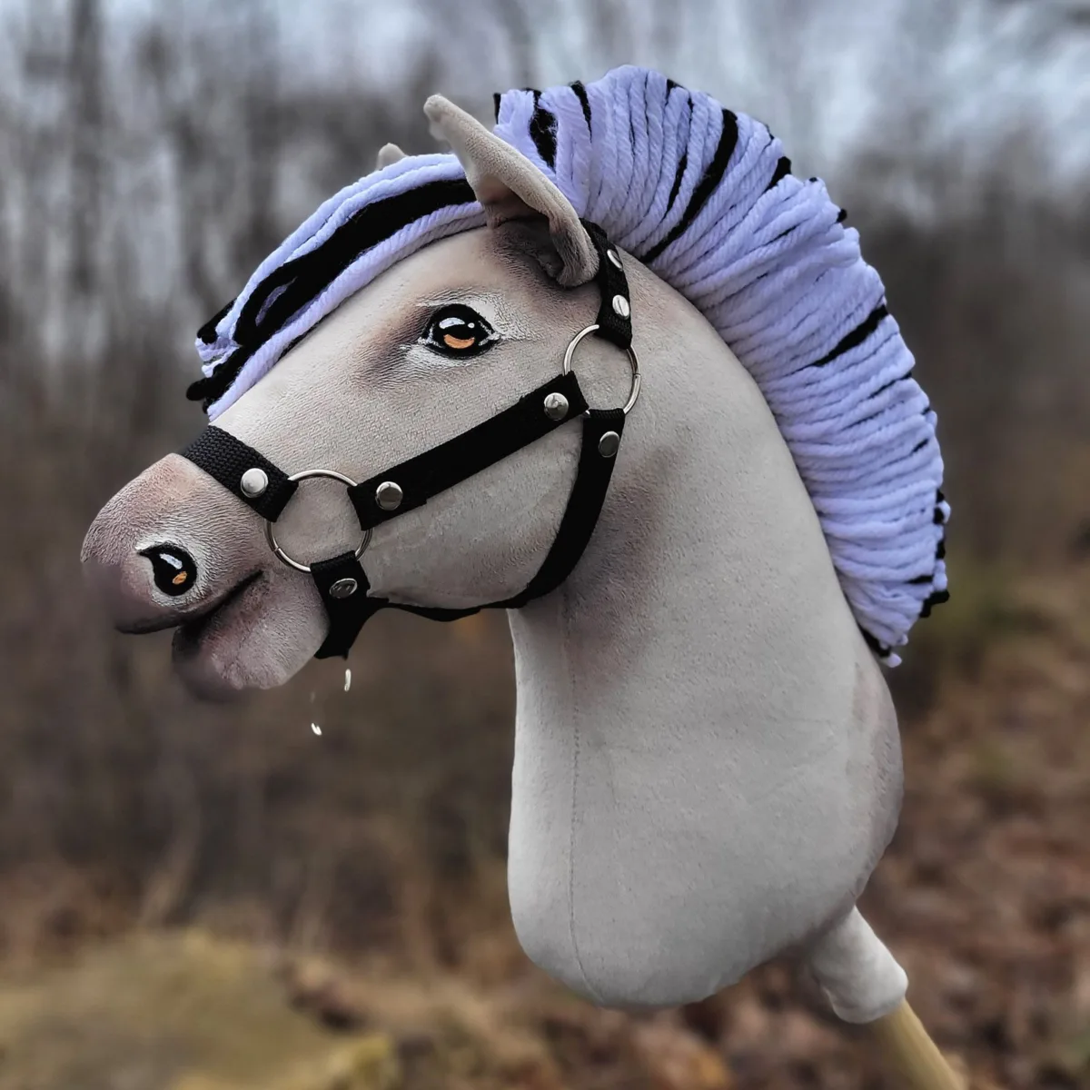 Žirgas ant lazdos „Super Hobby Horse Premium“, fiordų veislės žirgas A3