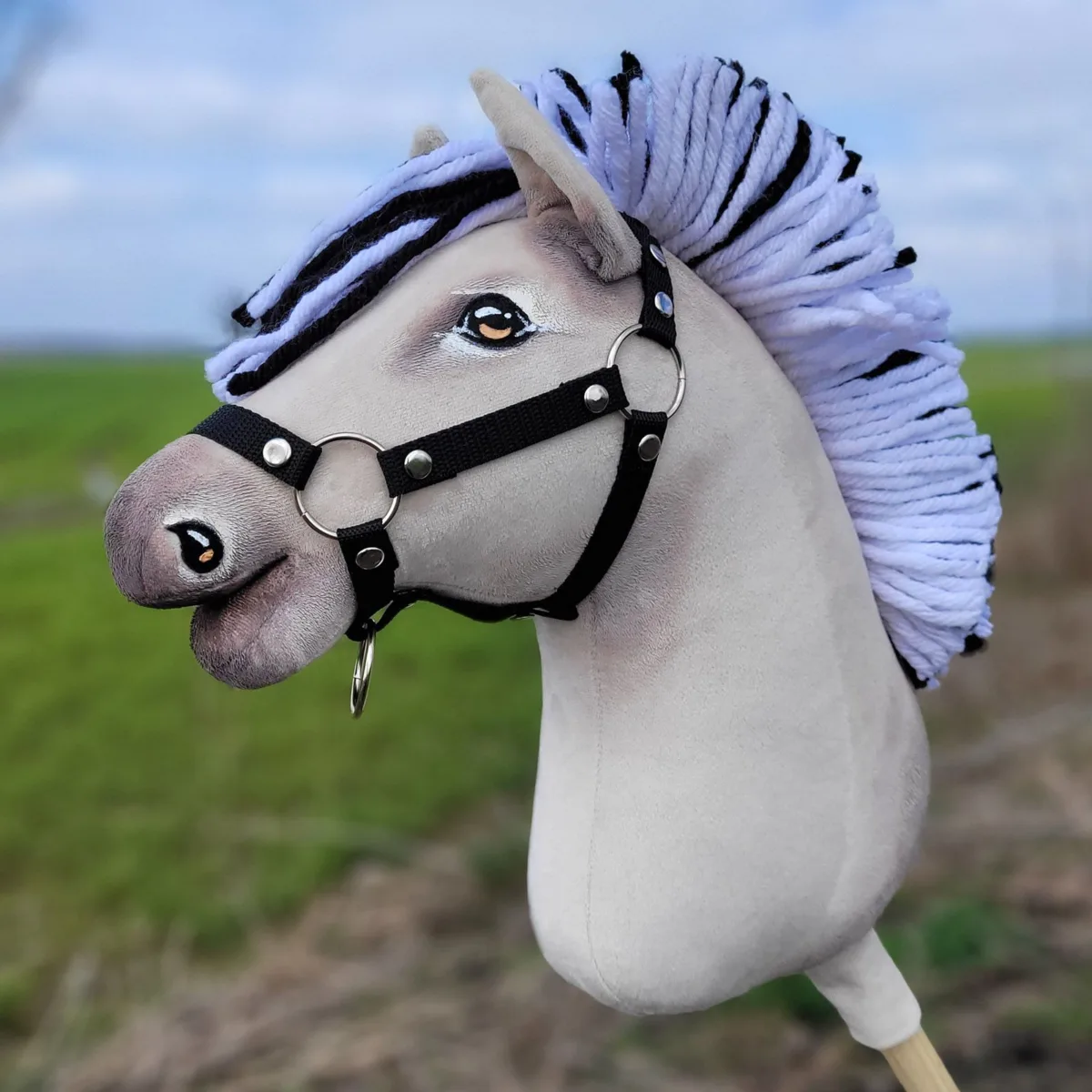 Žirgas ant lazdos „Super Hobby Horse Premium“, fiordų veislės žirgas A3