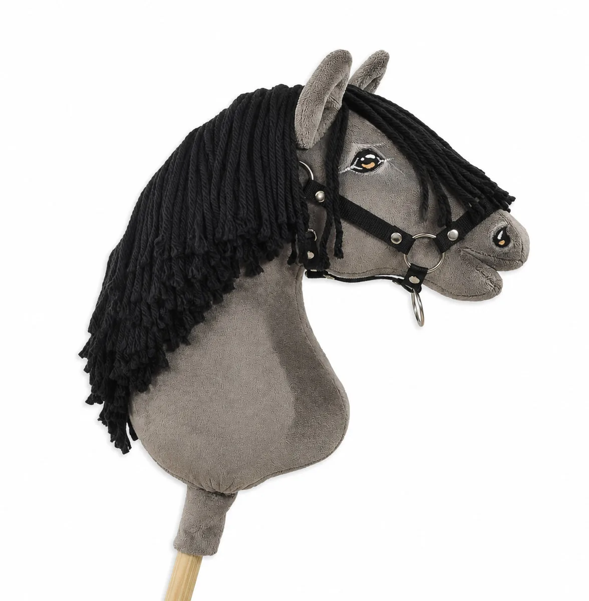Žirgas ant lazdos „Super Hobby Horse Premium“, pelėsvai pilkas žirgas A3