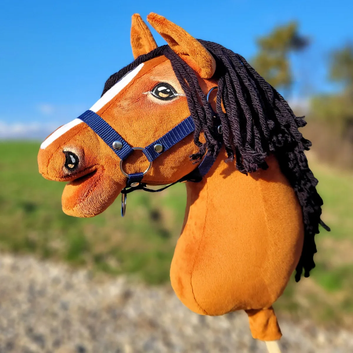 Žirgas ant lazdos „Super Hobby Horse Premium“, šviesiai bėras žirgas II A3