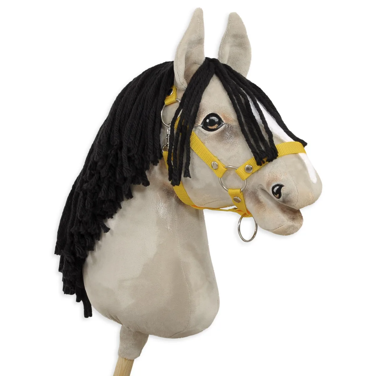 Žirgas ant lazdos „Super Hobby Horse Premium“, šviesiai pelėsvas žirgas A3