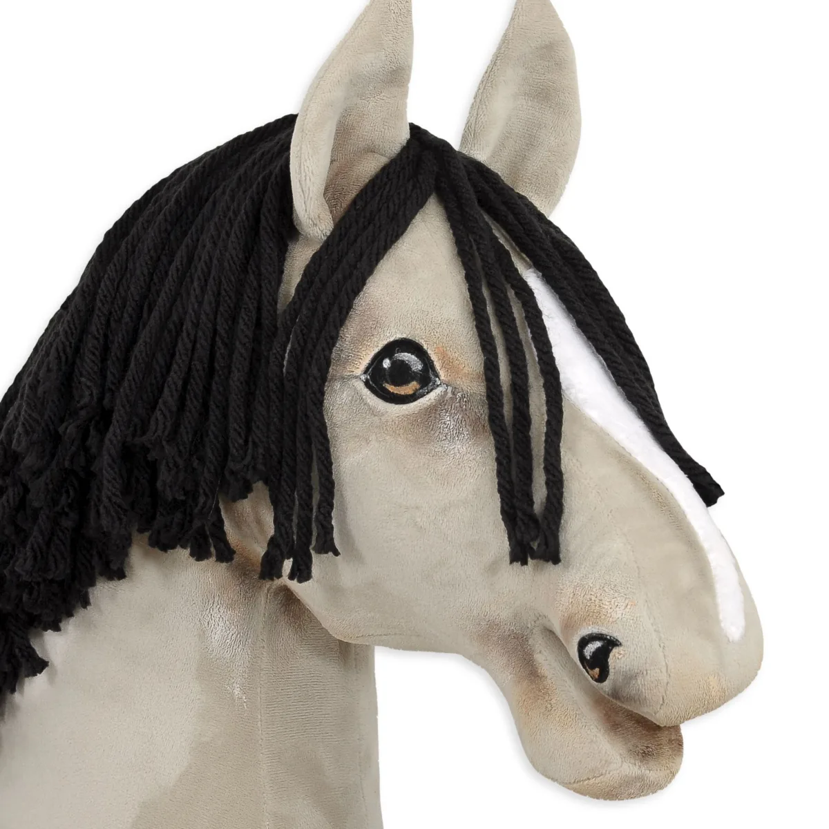 Žirgas ant lazdos „Super Hobby Horse Premium“, šviesiai pelėsvas žirgas A3