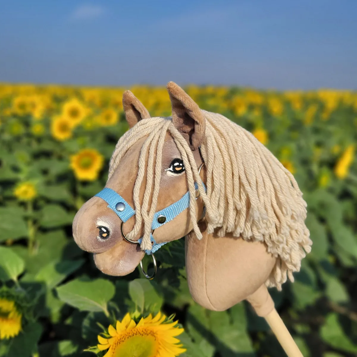 Žirgas ant lazdos „Super Hobby Horse Premium“, palomino žirgas A4