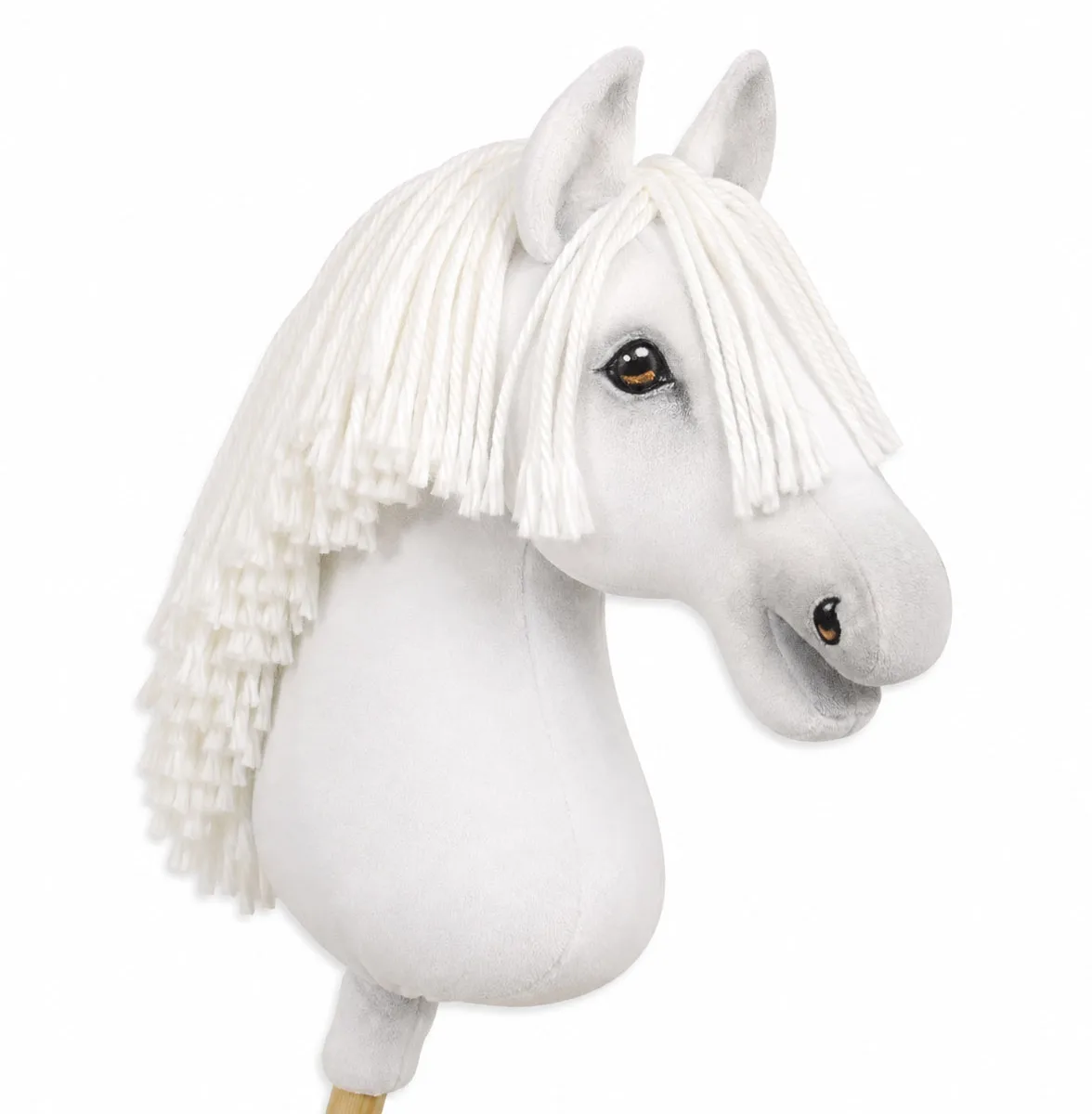 Žirgas ant lazdos „Super Hobby Horse Premium“, baltas A3