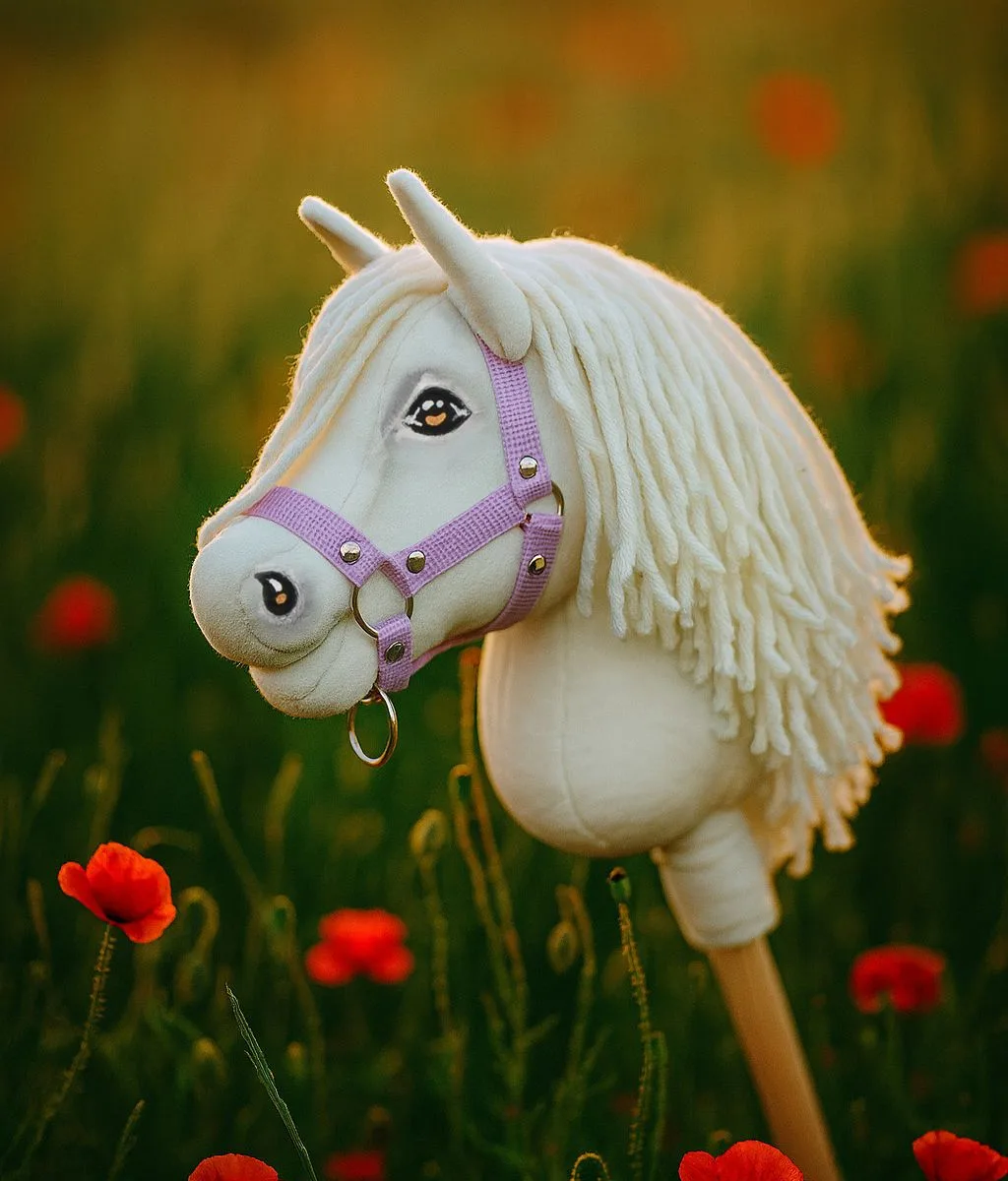 Žirgas ant lazdos „Super Hobby Horse Premium“, baltas A5