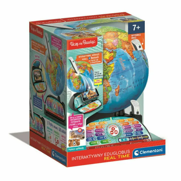 Interaktyvus edukacinis gaublys „Exploreglobe“ lenkų kalba, Clementoni 50848