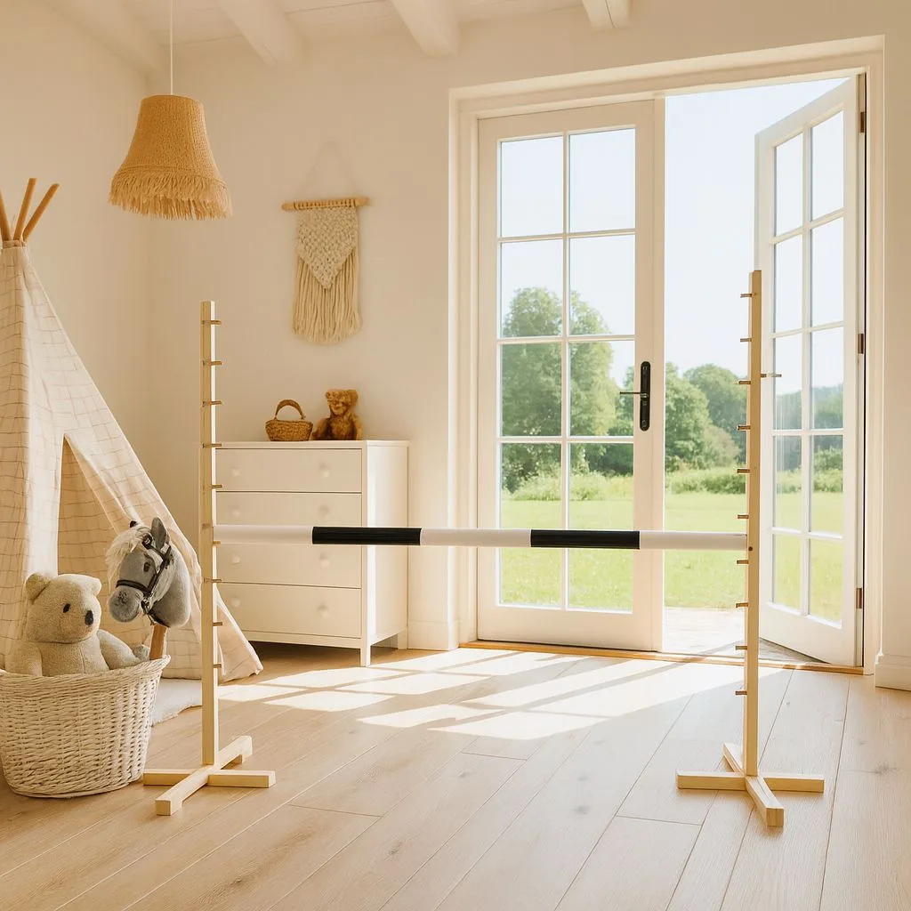 Kliūtis šuoliams „Hobby Horse“ žirgui, 120 cm, kartelė juoda