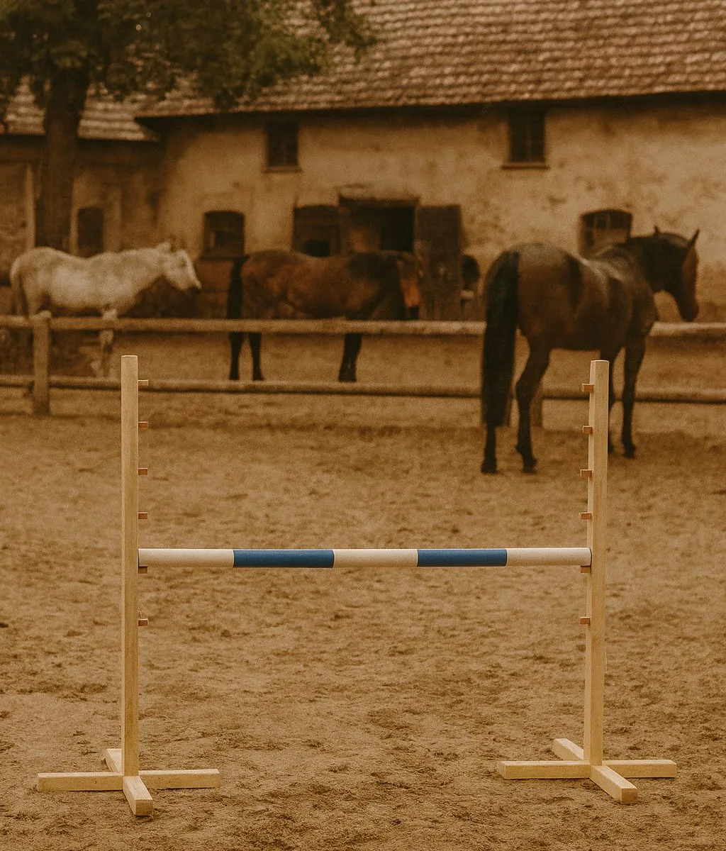 Kliūtis šuoliams „Hobby Horse“ žirgui, 120 cm, kartelė mėlyna
