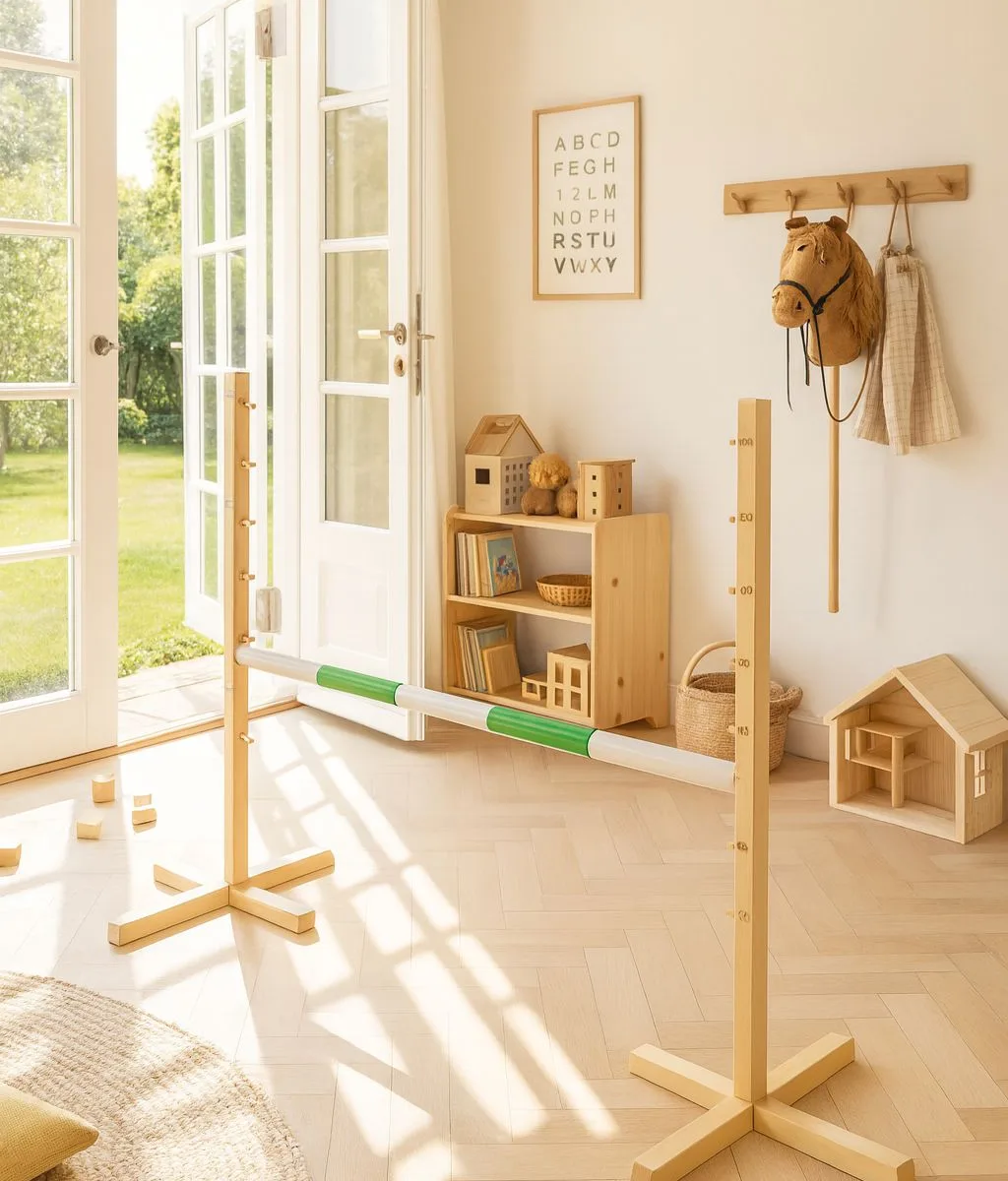 Kliūtis šuoliams „Hobby Horse“ žirgui, 120 cm, kartelė žalia