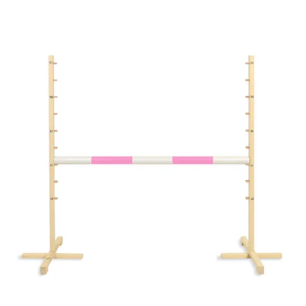 Kliūtis šuoliams „Hobby Horse“ žirgui, 120 cm, spalvos: rožinė, smėlio ir kitos