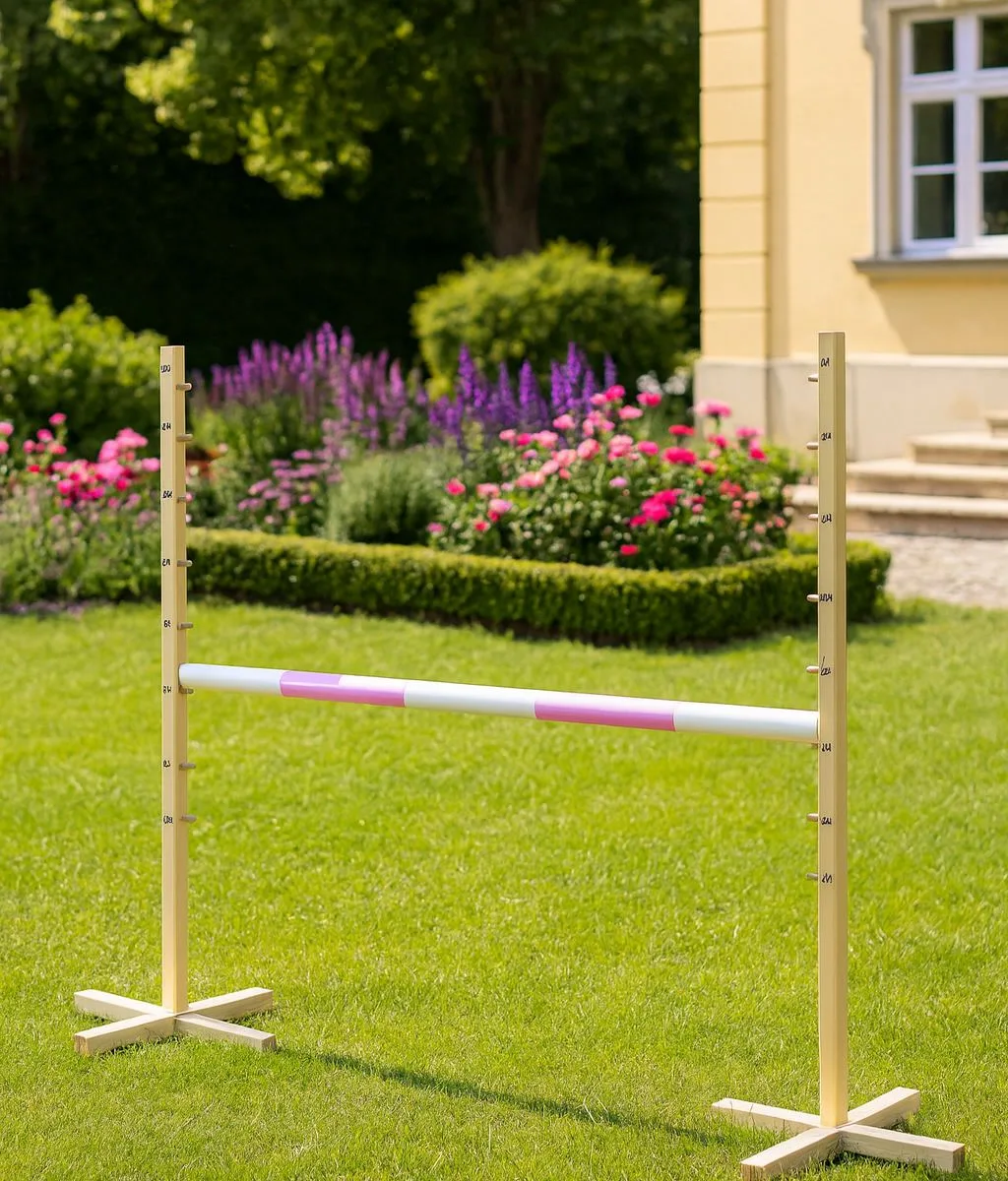 Kliūtis šuoliams „Hobby Horse“ žirgui, 120 cm, kartelė šviesiai rožinė