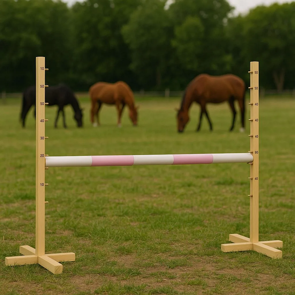 Kliūtis šuoliams „Hobby Horse“ žirgui, 120 cm, kartelė šviesiai rožinė
