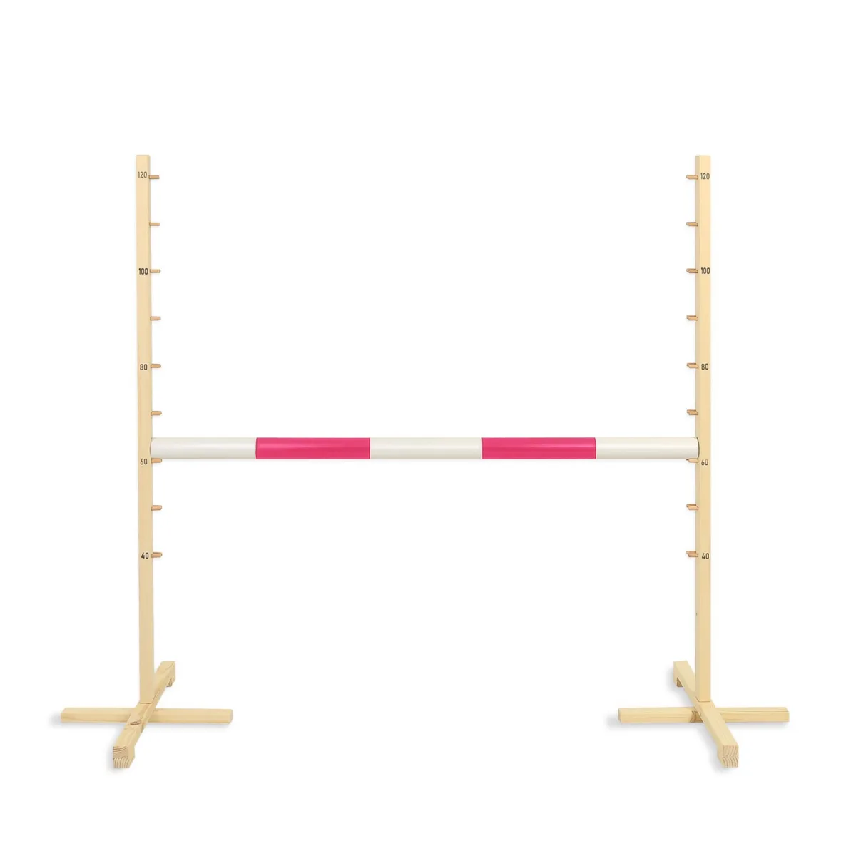 Kliūtis šuoliams „Hobby Horse“ žirgui, 120 cm, kartelė rožinė