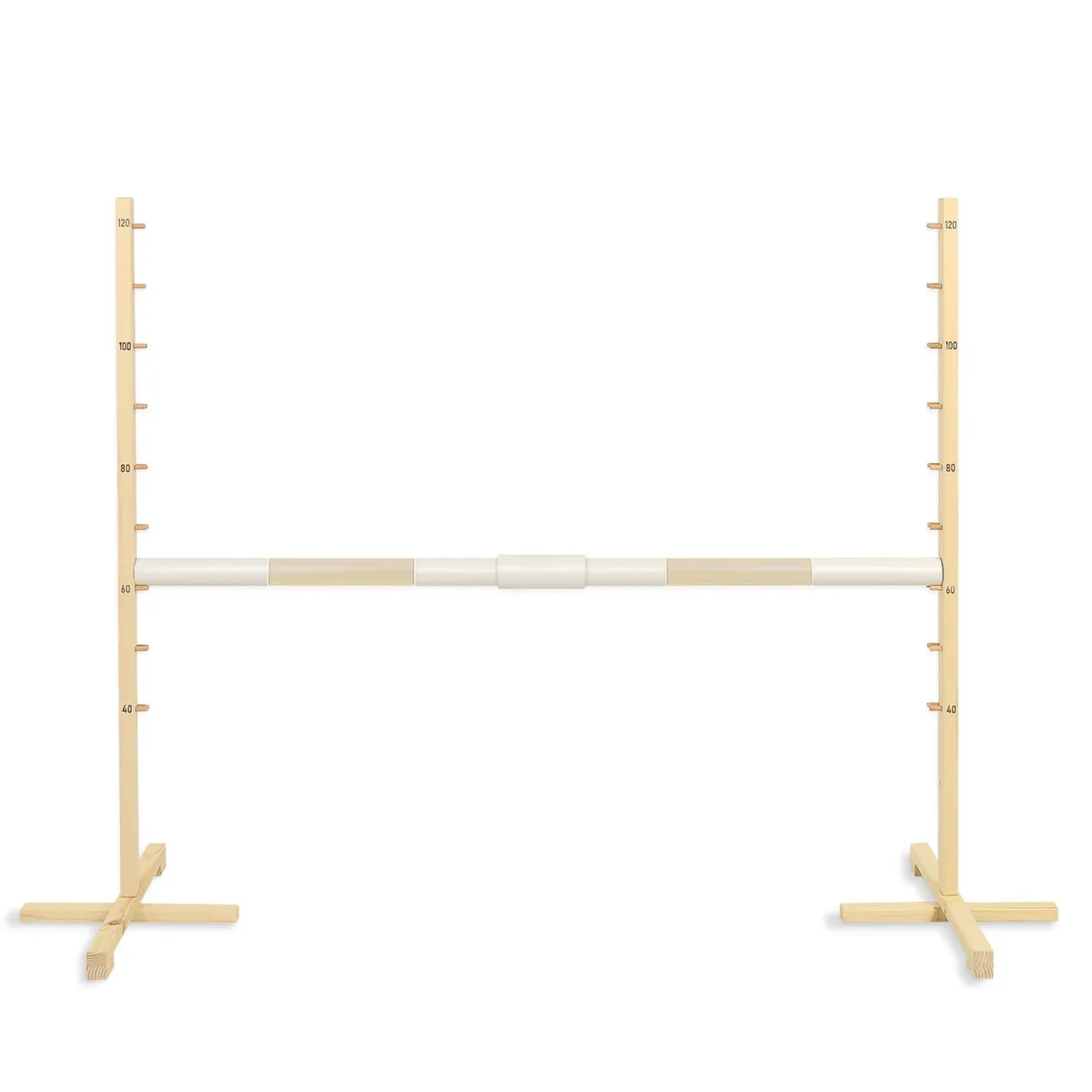 Kliūtis šuoliams „Hobby Horse“ žirgui, 160 cm, aukštis 120 cm, kartelė smėlio spalvos