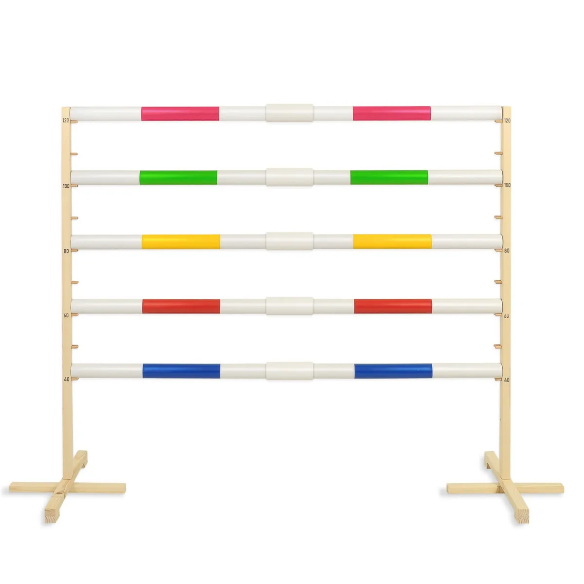 Kliūtis šuoliams „Hobby Horse“ žirgui, 160 cm, su dviem 50 mm kartelėmis, spalva: mėlyna