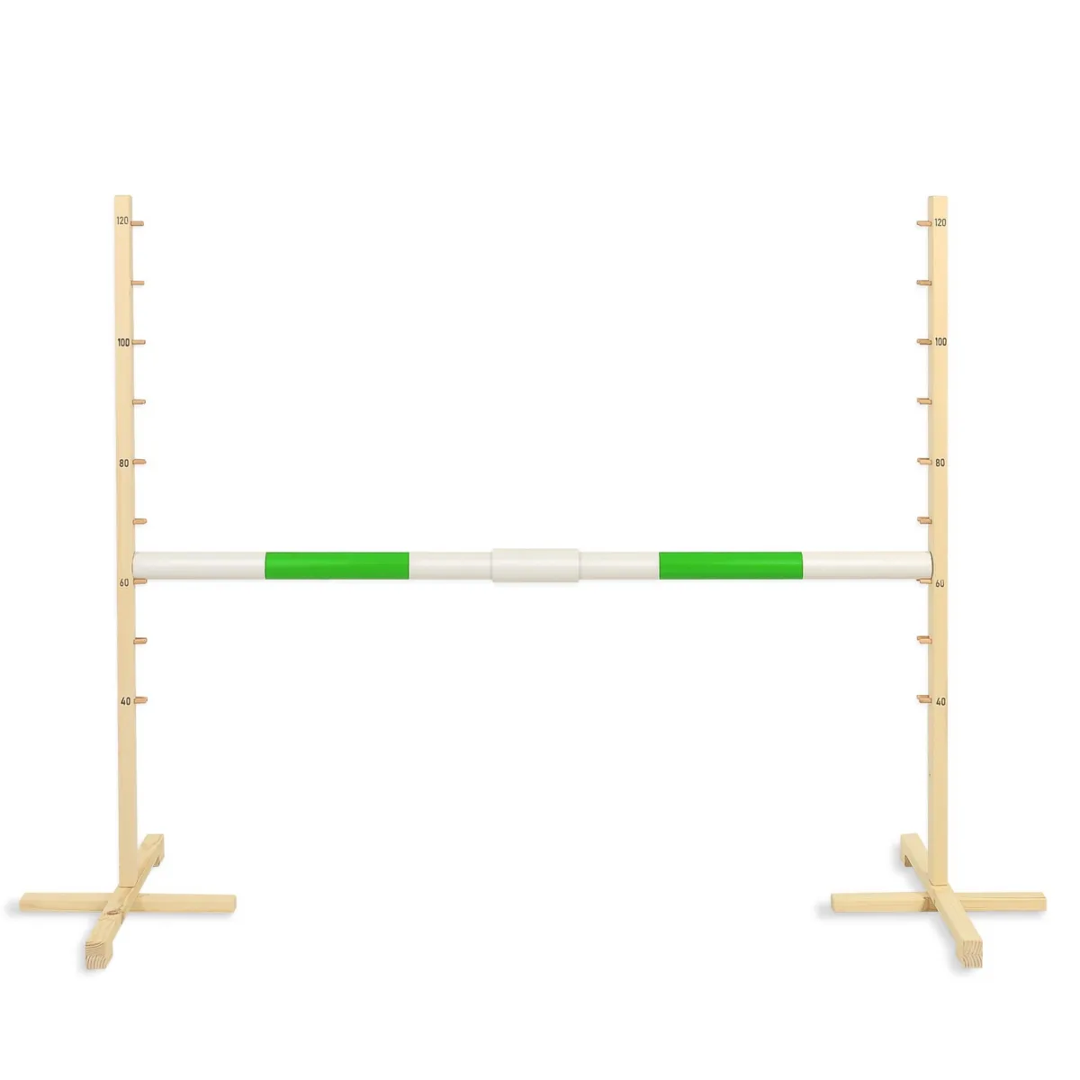 Kliūtis šuoliams „Hobby Horse“ žirgui, 160 cm, aukštis 120 cm, kartelė žalia