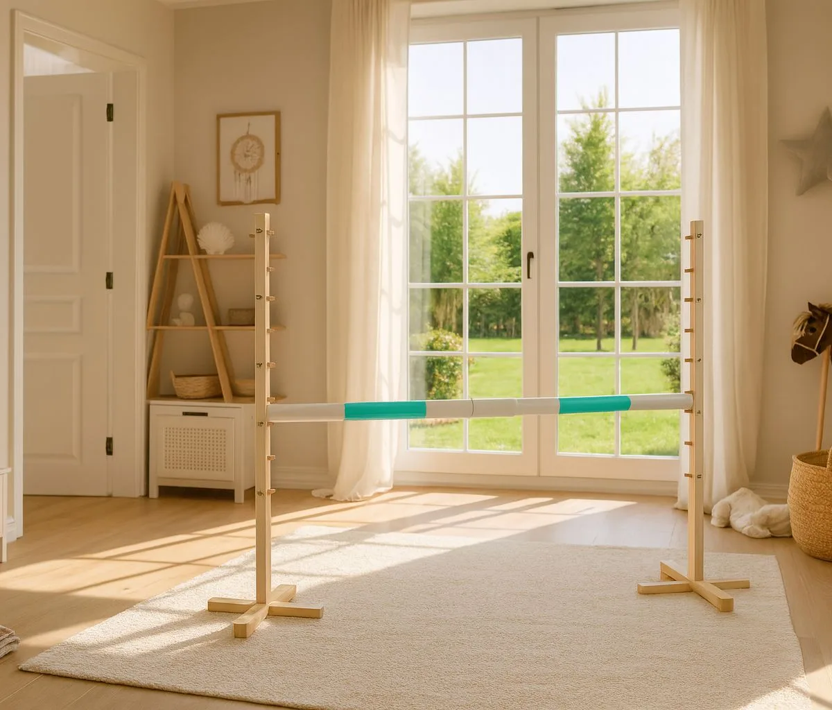 Kliūtis šuoliams „Hobby Horse“ žirgui, 160 cm, aukštis 120 cm, kartelė mėtinė
