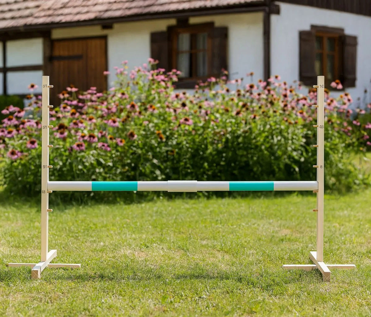 Kliūtis šuoliams „Hobby Horse“ žirgui, 160 cm, aukštis 120 cm, kartelė mėtinė