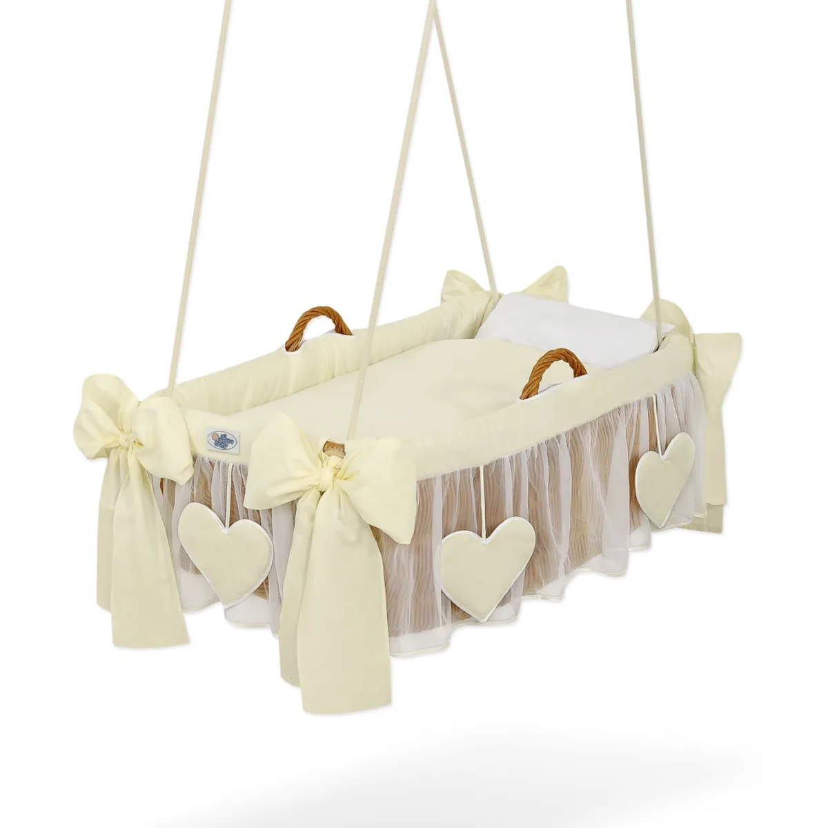 Kabinamas Mozės krepšelis lopšys, „Amelie“, spalva: kreminė