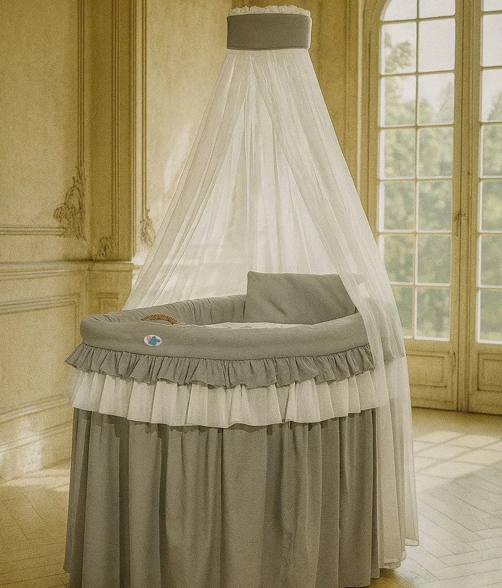 Pintas Mozės krepšelis su baldakimu