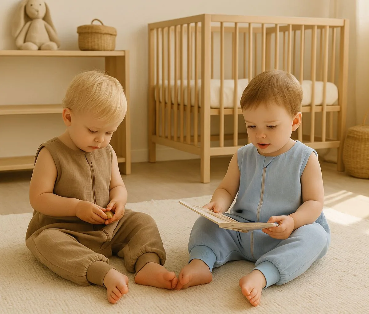 Muslino kūdikių miegmaišis su kojytėmis, XL, 2–4 m., vasarai, TOG 1.0, spalvos: geltona, mėlyna ir kitos