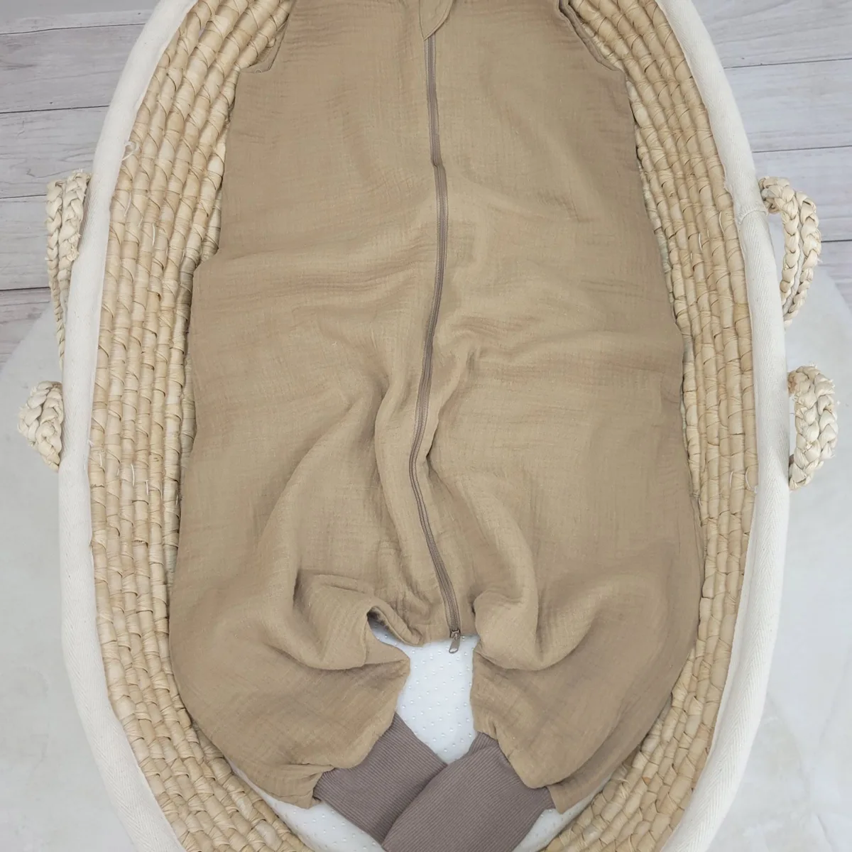 Muslino kūdikių miegmaišis su kojytėmis, XL, 2–4 m., vasarai, TOG 1.0, spalvos: geltona, mėlyna ir kitos