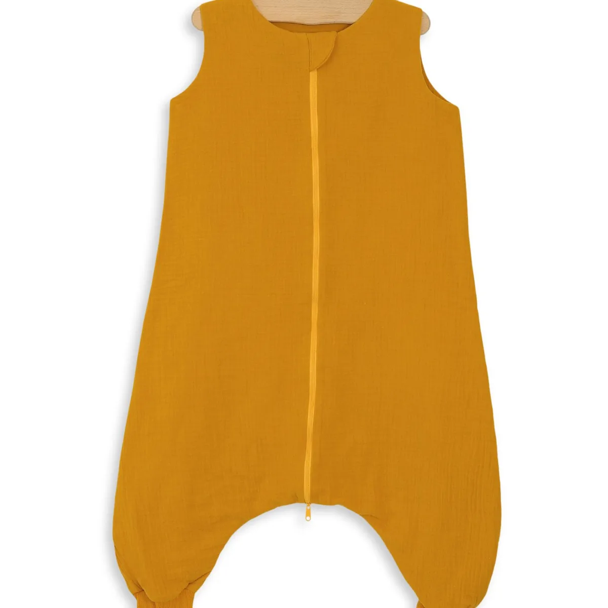 Muslino kūdikių miegmaišis su kojytėmis, XL, 2–4 m., vasarai, TOG 1.0, spalvos: geltona, mėlyna ir kitos