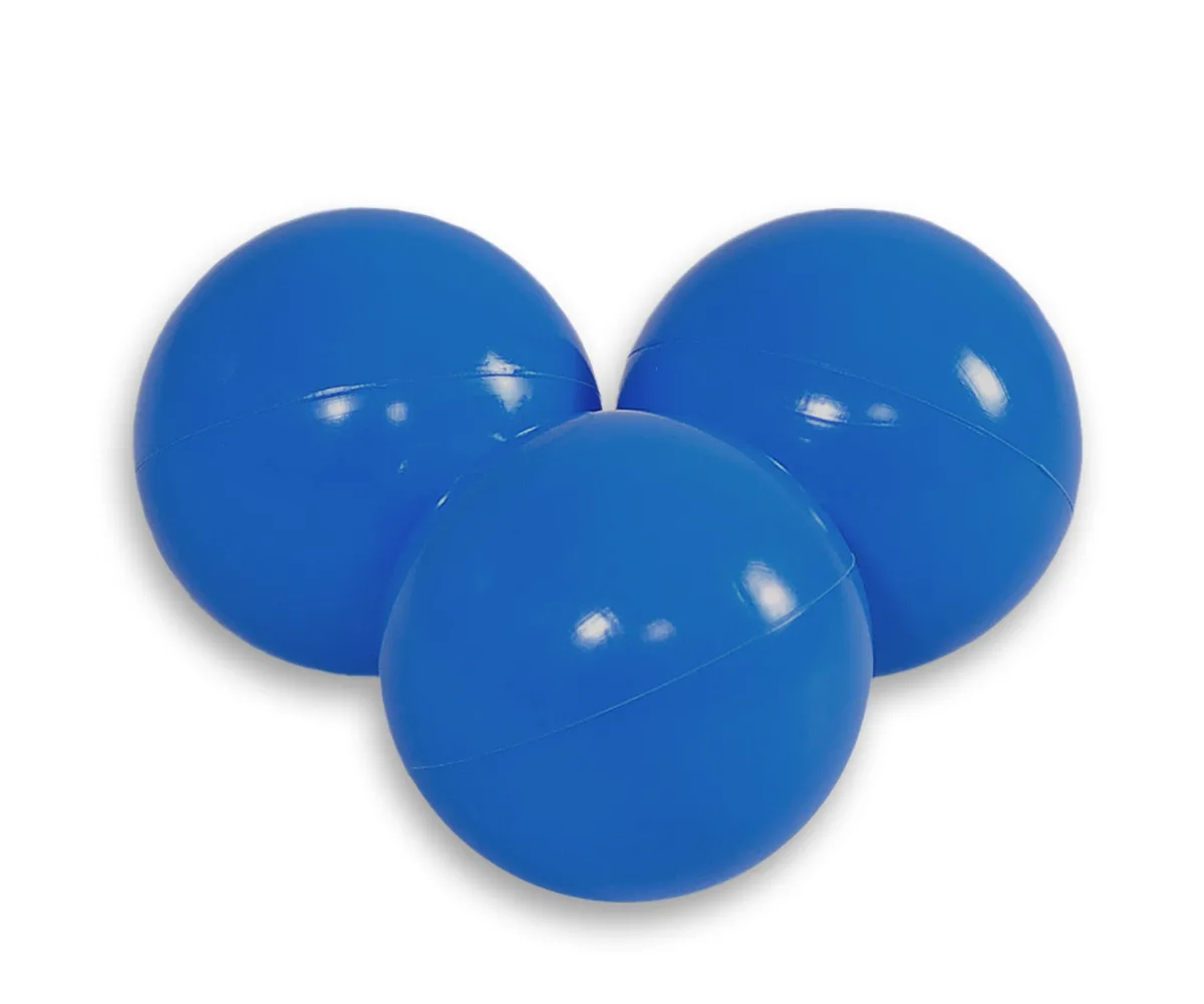 Plastikiniai kamuoliukai sausam baseinui, 50 vnt., spalva: mėlyna