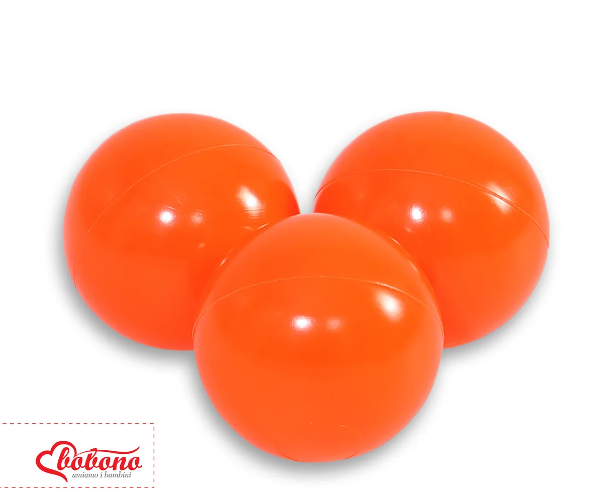 Plastikiniai kamuoliukai sausam baseinui, 50 vnt., spalvos: oranžinė, pilka ir rožinė