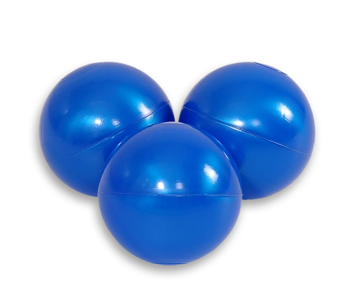 Plastikiniai kamuoliukai sausam baseinui, 50 vnt., spalva: mėlyna