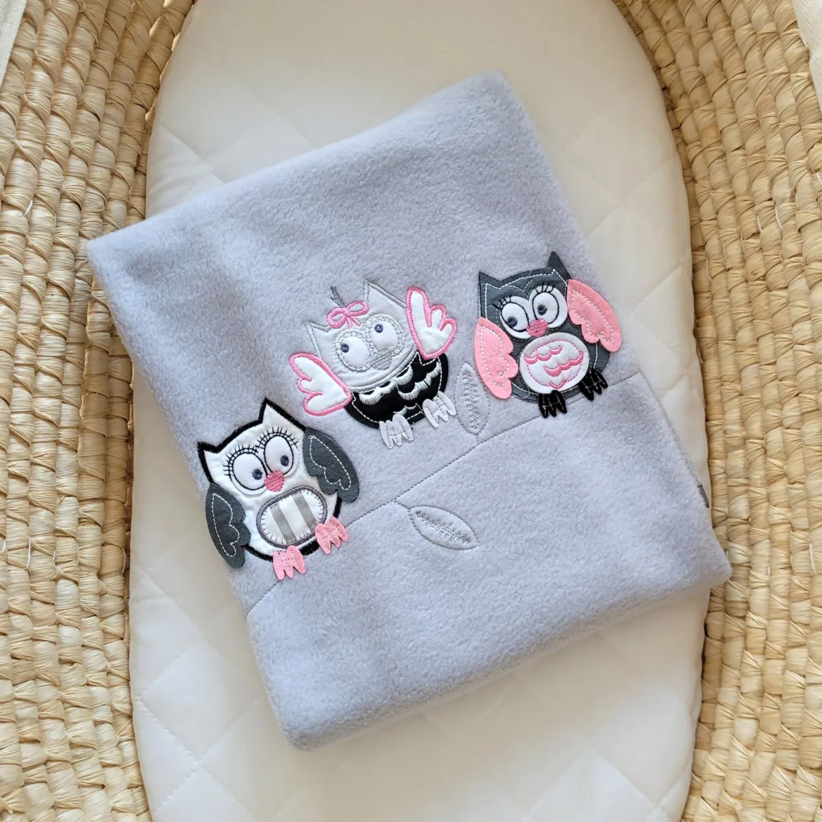 Flisinis pledas „Owls Bigi Zibi & Adele“
