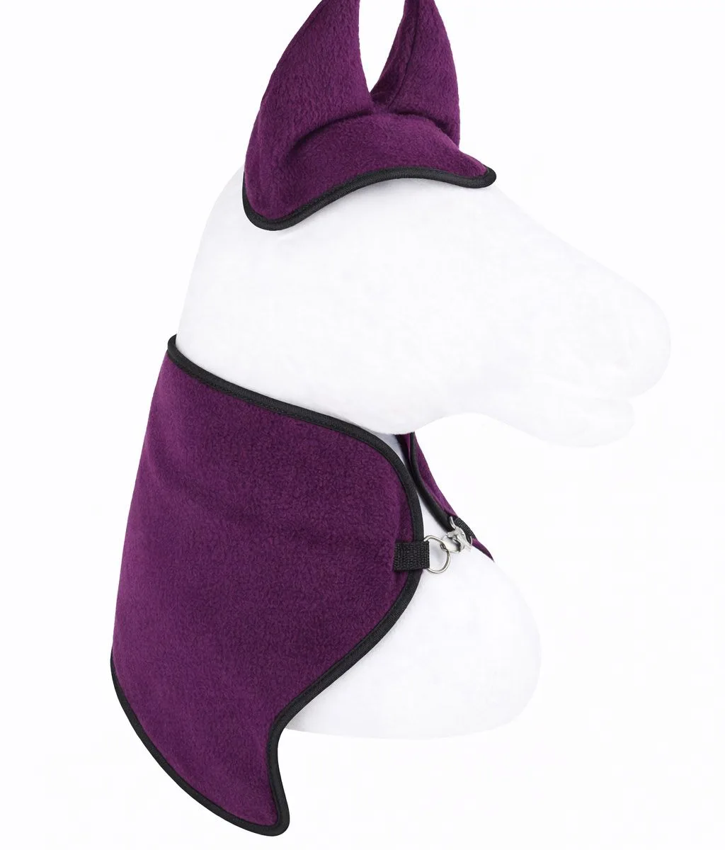 Rinkinys „Hobby Horse“ žirgams A4 ir A5: flisinis apklotas ir ausinės, spalvos: geltona, juoda ir kitos