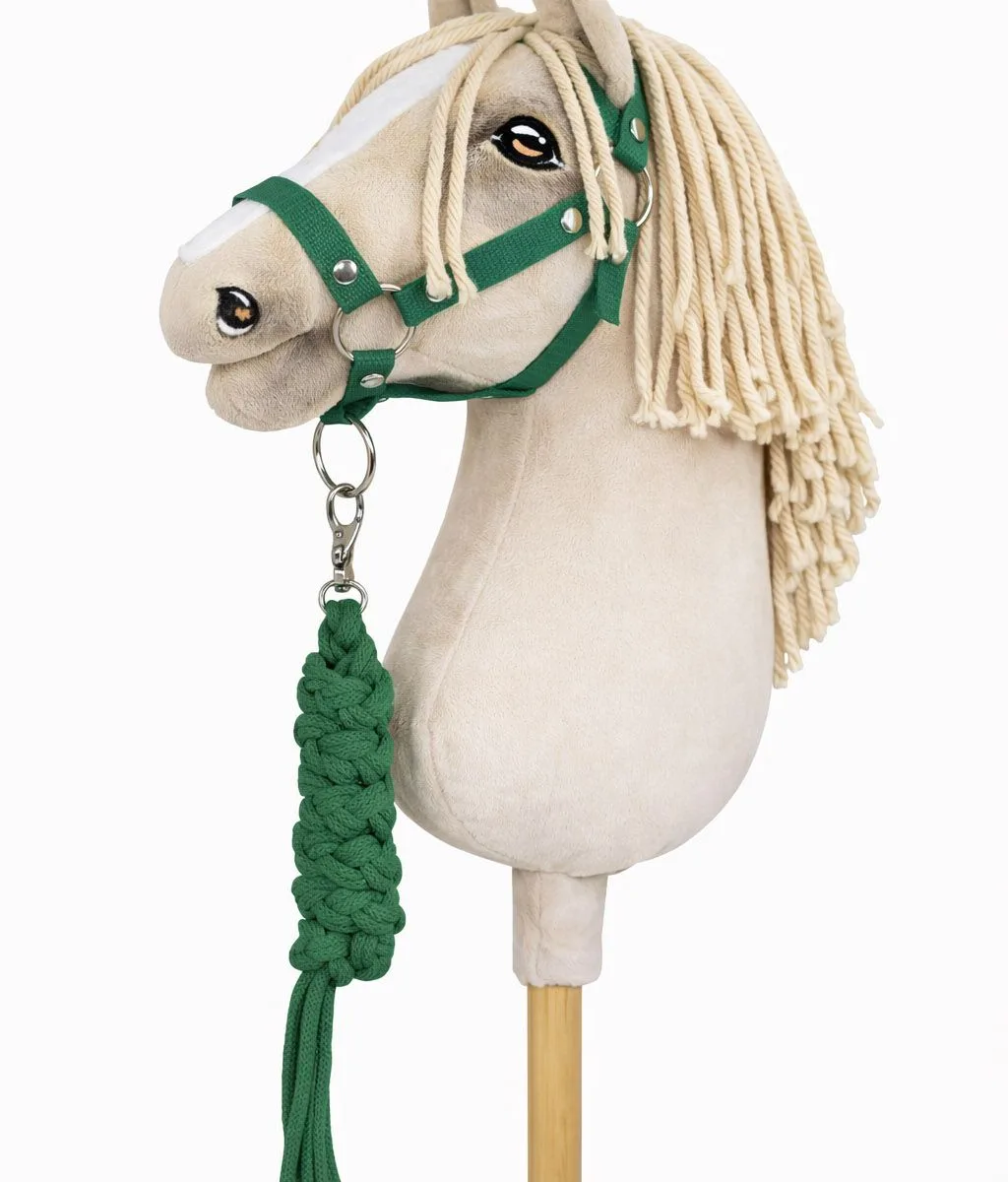 Rinkinys „Hobby Horse“ žirgui: apynasris A3 ir virvinis pavadis, spalva: žalia