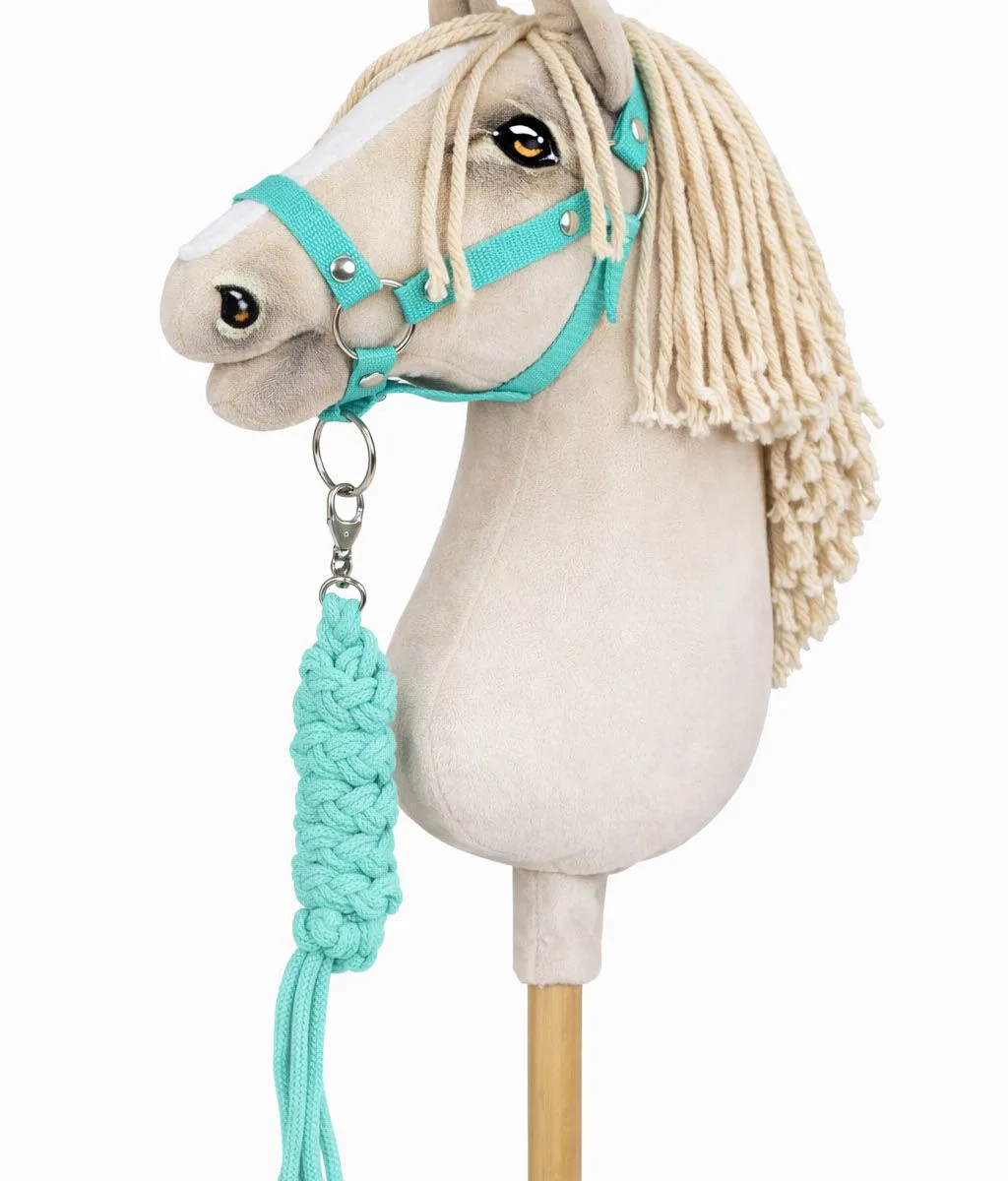 Rinkinys „Hobby Horse“ žirgui: apynasris A3 ir virvinis pavadis, spalva: žalia