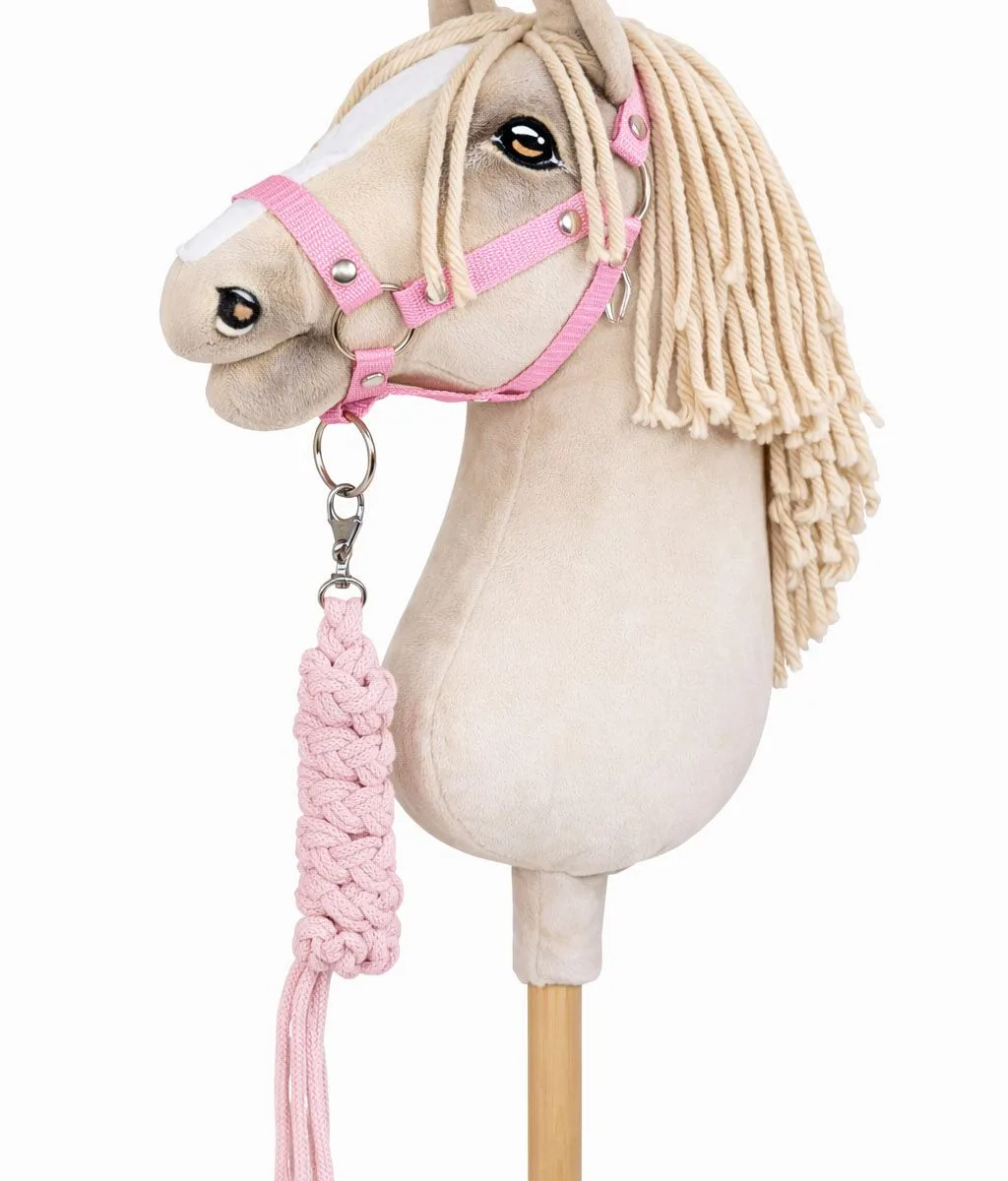Rinkinys „Hobby Horse“ žirgui: apynasris A3 ir virvinis pavadis, spalvos: oranžinė, raudona ir rožinė