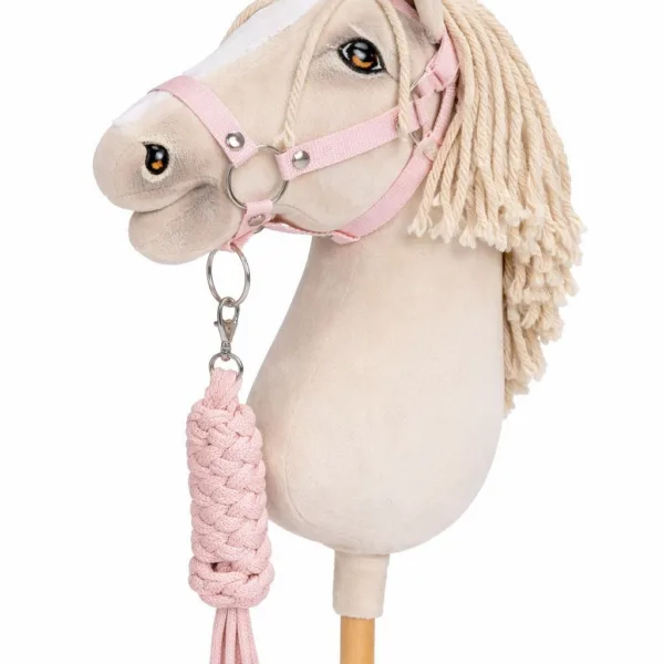 Rinkinys „Hobby Horse“ žirgui: apynasris A3 ir virvinis pavadis, spalvos: rožinė, ruda ir kitos