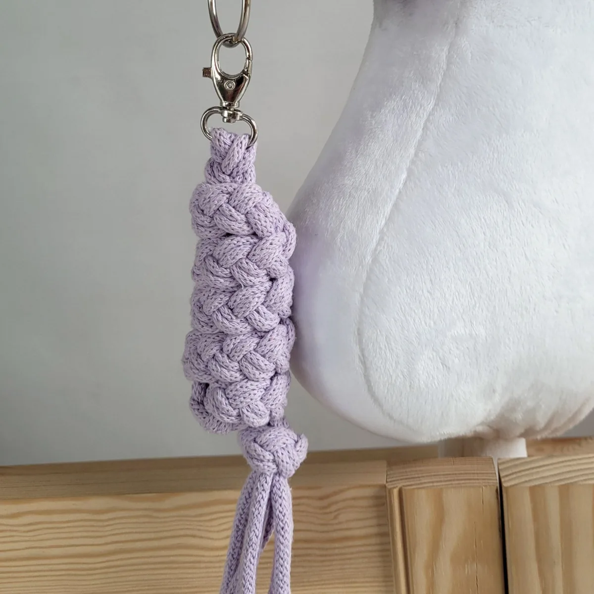 Pavadis „Hobby Horse“ žirgui iš dvigubos virvės, spalvos: violetinė ir žalia