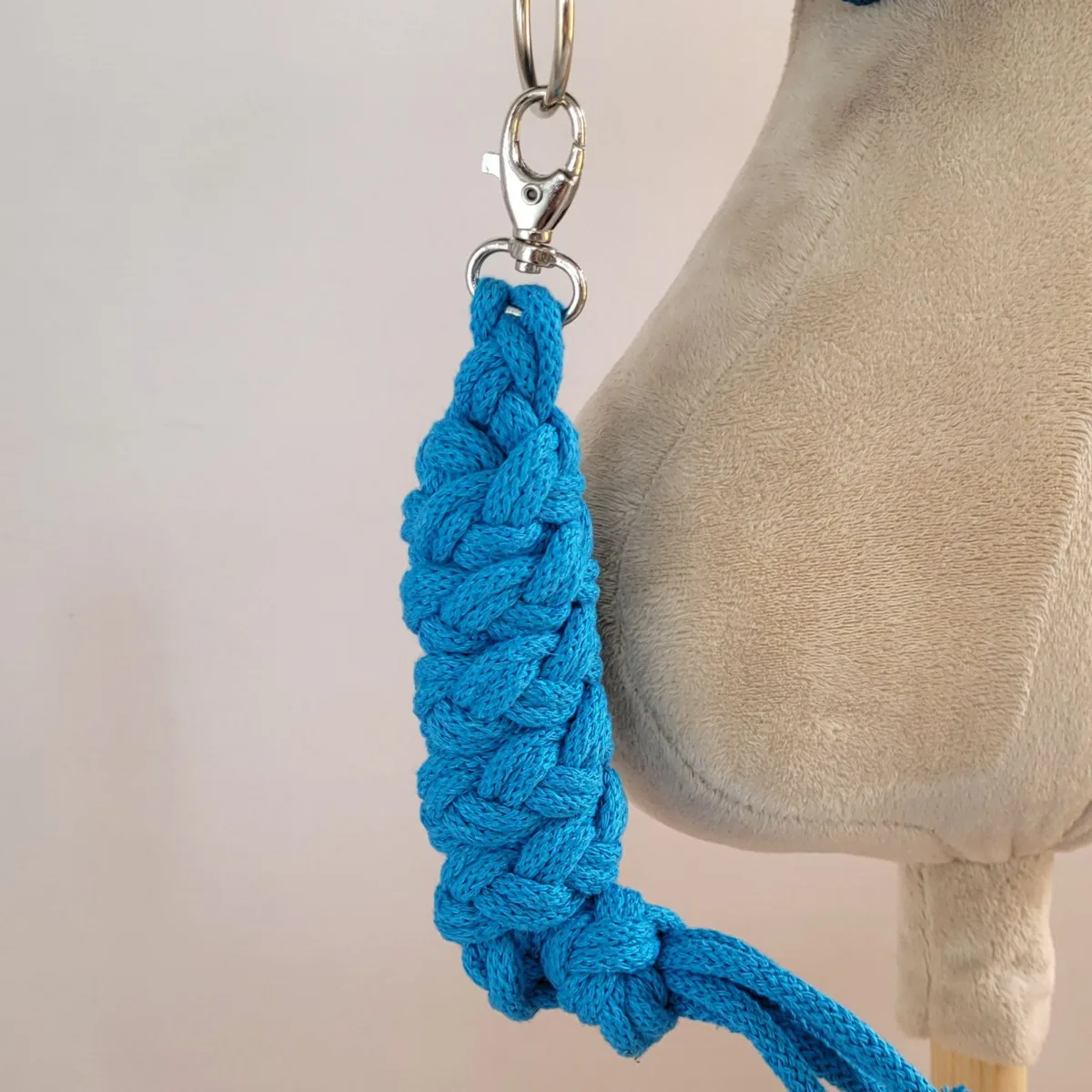 Pavadis „Hobby Horse“ žirgui iš dvigubos virvės, spalva: mėlyna