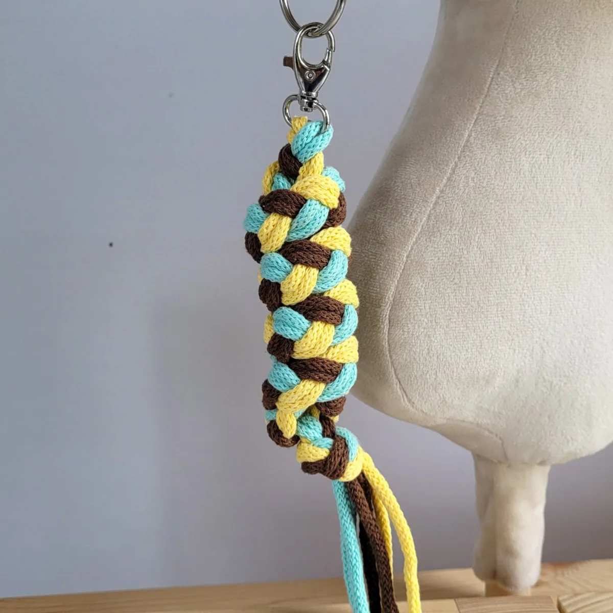 Pavadis „Hobby Horse“ žirgui iš dvigubos virvės, spalva: žalia, šviesiai žalia, žalia ir butelio žalia