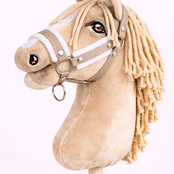 Reguliuojamas apynasris „Hobby Horse“ žirgui A3, spalvos: smėlio, violetinė ir žalia
